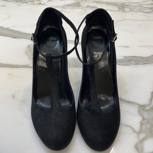 Never been worn DIOR suede t-strap pump size 38 ( American 7)